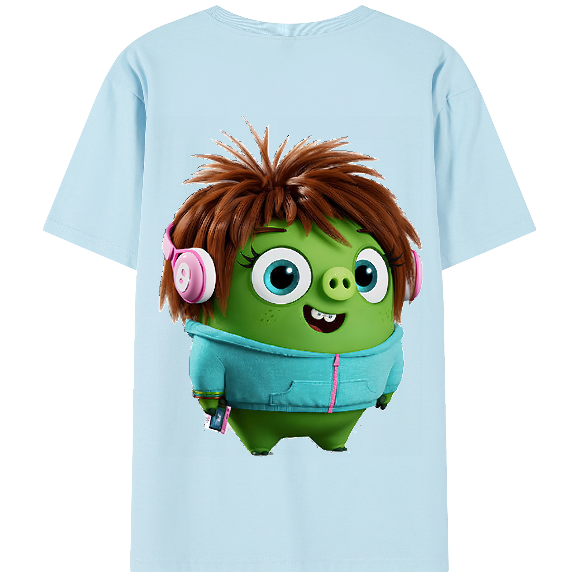 （画像用） Angry Birds アングリーバード 綿100％半袖Tシャツ（背面プリント）